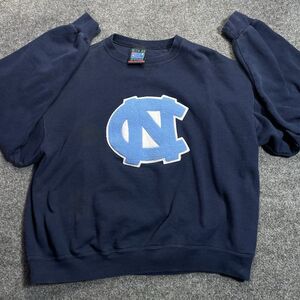 Vintage University Of North Carolina Sweat Shirt Large Womens Large Blue NCAA